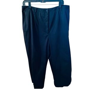 Women’s Black Capri Pants Plus 18W 100% Cotton